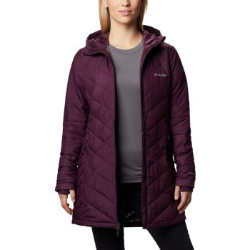 Columbia Jas Dames, Heavenly Long Hooded Zwart Roze, 46SRGZUVH